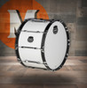 Mapex Qualifier 24  In. x14 In. Marching Bass Drum Gloss White (QLB2414CCSW) | Musician Madness