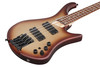 Ibanez EHB Ergonomic Headless Bass 4 String - Charred Champagne Burst Matte (EHB600CCM)