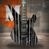 Schecter 1741-SHC Synyster Gates Signature Custom-S 6-String Electric Guitar-Gloss Black with Silver Pin Stripes (1741) | Musician Madness