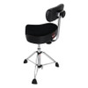 Gibraltar 9000 Series 16 Hydraulic Cordura Saddle Drum Throne with Backrest (9808HMB) | Musician Madness