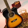 Washburn WA90CEVSB Dreadnought Acoustic Electric Guitar - Tobacco Burst (WA90CEVSB-U)