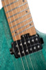 Cort Space 6GTR Multi-Scale Electric Guitar w/Gig-Bag - Semi Gloss Turquoise (SPACEG6MSSGTQ-U)