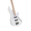 Cort NJS4WHT Elrick NJS 4 Bass Guitar - White (NJS4WHT-U) | Musician Madness