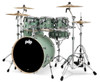 PDP Concept Series 7-Piece Maple Shell Pack - Satin Seafoam (PDCM2217SF) | Musician Madness