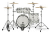 DW Design Series 4-Piece Acrylic Shell Pack - Clear w/Chrome Hardware (DDAC2214CL)