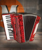 Hohner Hohnica 72 Bass Entry Level Piano ACCORDION - Pearl Red - Open Box (1305-RED) | Musician Madness