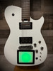 Cort MBM-2 Manson Electric Guitar w/ Kaoss Pad and Sustainiac Electric Guitar w/ Hard Case - White Sparkle | Musician Madness