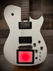 Cort MBM-2 Manson Electric Guitar w/ Kaoss Pad and Sustainiac Electric Guitar w/ Hard Case - White Sparkle