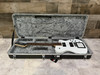 Cort MBM-2 Manson Electric Guitar w/ Kaoss Pad and Sustainiac Electric Guitar w/ Hard Case - White Sparkle