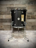 DW Design 14 x 14 Floor Tom with Legs - Iron Satin Metallic  - Open Box | Musician Madness
