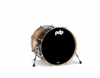 PDP Concept Maple Bass Drum  18x24 Natural to Charcoal Fade - Open Box | Musician Madness