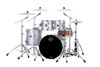 Mapex Saturn Evolution Rock 4 Piece Shell Pack Without Snare - Iridium Silver (SE529XMPD)