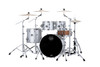 Mapex Saturn Evolution Classic 4 Piece Shell Pack Without Snare - Iridium Silver (SE529XEMPD)