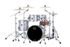Mapex Saturn Evolution Fusion 4 Piece Shell Pack Without Snare - Iridium Silver (SE504XBPD)