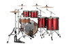 Mapex Saturn Evolution  Workhorse 5 Piece Shell Pack Without Snare - Tuscan Red (SE628XMBPA) | Musician Madness