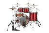 Mapex Saturn Evolution Rock 4 Piece Shell Pack Without Snare - Tuscan Red (SE529XMBPA) | Musician Madness