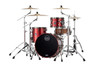 Mapex Saturn Evolution Hybrid Straight Ahead 3 Shell Pack Without Snare - Tuscan Red (SE401XHBPA) | Musician Madness