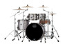 Mapex Saturn Evolution Classic 4 Piece Shell Pack Without Snare - Gun Metal Grey (SE529XEMBPG)