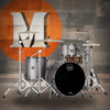 Mapex Saturn Evolution Hybrid Organic Rock 3 Piece Shell Pack Without Snare - Gun Metal Grey (SE426XHBPG) | Musician Madness