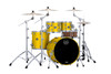 Mapex Saturn Evolution Rock 4 Piece Shell Pack Without Snare - Tuscan Yellow (SE529XMPM)
