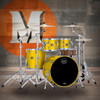 Mapex Saturn Evolution Rock 4 Piece Shell Pack Without Snare - Tuscan Yellow (SE529XMPM) | Musician Madness