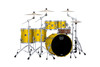 Mapex Saturn Evolution Workhorse 5 Piece Shell Pack Without Snare - Tuscan Yellow (SE628XBPM)
