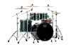 Mapex Saturn Evolution Rock 4 Piece Shell Pack Without Snare - Brunswick Green  (SE529XBPQ) | Musician Madness