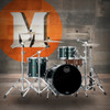 Mapex Saturn Evolution Hybrid Straight Ahead 3 Shell Pack Without Snare - Brunswick Green (SE401XHPQ)