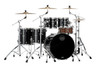 Mapex Saturn Evolution Workhorse 5 Piece Shell Pack Without Snare - Piano Black (SE628XMPB)