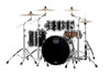 Mapex Saturn Evolution Classic 4 Piece Shell Pack Without Snare - Piano Black (SE529XEMPB) 