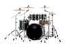 Mapex Saturn Evolution Fusion 4 Piece Shell Pack Without Snare - Piano Black  (SE504XBPB) | Musician Madness