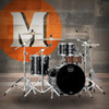 Mapex Saturn Evolution Hybrid Straight Ahead 3 Shell Pack Without Snare - Piano Black (SE401XHPB) | Musician Madness