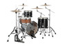 Mapex Saturn Evolution Hybrid Straight Ahead 3 Shell Pack Without Snare - Piano Black (SE401XHPB) | Musician Madness