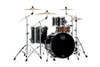 Mapex Saturn Evolution Hybrid Organic Rock 3 Piece Shell Pack Without Snare - Piano Black (SE426XHPB) | Musician Madness
