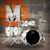 Mapex Saturn Evolution Workhorse 5 Piece Shell Pack Without Snare - Polar White (SE628XMBPI)