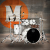 Mapex Saturn Evolution Rock 4 Piece Shell Pack Without Snare - Polar White (SE529XMBPI)