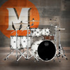 Mapex Saturn Evolution Workhorse 5 Piece Shell Pack Without Snare - Polar White (SE628XBBPI)