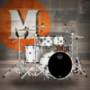 Mapex Saturn Evolution Rock 4 Piece Shell Pack Without Snare - Polar White (SE529XBBPI)