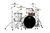 Mapex Saturn Evolution Hybrid Powerhouse Rock 3 Piece Shell Pack Without Snare - Polar White (SE446XHBPI)