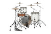 Mapex Saturn Evolution Hybrid Powerhouse Rock 3 Piece Shell Pack Without Snare - Polar White  (SE446XHBPI) | Musician Madness