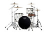 Mapex Saturn Evolution Hybrid Powerhouse Rock 3 Piece Shell Pack Without Snare - Polar White (SE446XHBPI)