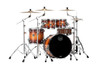 Mapex Saturn Evolution Fusion 4 Piece Shell Pack Without Snare - Exotic Sunburst (SE504XMPO)
