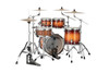 Mapex Saturn Evolution Fusion 4 Piece Shell Pack Without Snare - Exotic Sunburst  (SE504XBPO) | Musician Madness