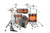 Mapex Saturn Evolution Rock 4 Piece Shell Pack Without Snare - Exotic Sunburst (SE529XBPO)