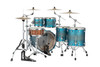 Mapex Saturn Evolution  Workhorse 5 Piece Shell Pack Without Snare - Exotic Azure Burst (SE628XMPT)