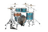 Mapex Saturn Evolution Fusion 4 Piece Shell Pack Without Snare - Exotic Azure Burst (SE504XMPT)
