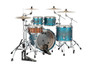 Mapex Saturn Evolution Classic 4 Piece Shell Pack Without Snare - Exotic Azure Burst (SE529XEMPT)