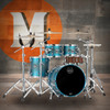 Mapex Saturn Evolution Fusion 4 Piece Shell Pack Without Snare - Exotic Azure Burst (SE504XBPT) | Musician Madness