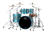 Mapex Saturn Evolution Rock 4 Piece Shell Pack Without Snare - Exotic Azure Burst (SE529XBPT) | Musician Madness