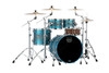 Mapex Saturn Evolution Classic 4 Piece Shell Pack Without Snare - Exotic Azure Burst (SE529XEBPT) | Musician Madness